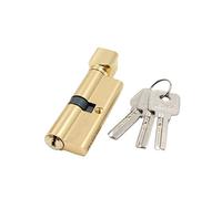 Verrouillage de Cylindre de Porte 1Set Biaké 70mm Entrée Anti-vol en métal Serrure de Porte en métal avec 3 clés de sécurité à la Maison Verrou de la Chambre à Coucher à la Maison Cylindre De Serrure