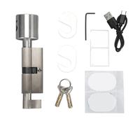 Verrouillage de cylindre intelligent Entrée sans clé Empreinte digitale Bluetooth déverrouillage de la porte anti-vol en acier inoxydable pour portes intérieures en alliage en