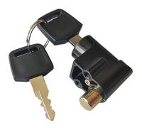 Verrouillage de la batterie RV, verrouillage de la boîte batterie en métal antivol avec 2 touches, sécurité portable pour vélo électrique, scooter, interrupteur touche d'allumage à l'évac