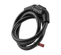 Verrouillage De La Combinaison De Cyclisme - Black Color À 4 Chiffres Verrouillage De Sécurité | Protecteur De Corde Lourde Portable Facile À Utiliser, Protection Antivol Antivol Et Réutilisable Pour