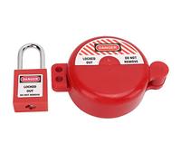 Verrouillage de la vanne d'arrêt, verrouillage anti-âge chromé, verrouillage de valve Tagout, résistant à la chaleur avec serrure en façade pour robinet à gaz et eau