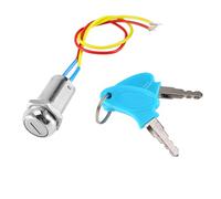 Verrouillage de L'interrupteur de Touche D'allumage Universel pour Le Scooter électrique Moped avec 2 Touches 6,5x4,5 Cm de Taille en Métal Durable