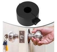 Verrouillage de poignée de porte en acier inoxydable noir | Empêche l'entrée non autorisée en couvrant les poignées de porte, les robinets et les vannes avec un boîtier en acier