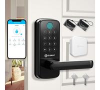 Verrouillage de porte intelligent avec passerelle WiFi Gateway sans cle Lock de porte d'entree avec poignee - verrouillage intelligent pour porte