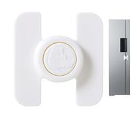 Verrouillage De Sécurité Sans Coup De Poing, Porte De Réfrigérateur De Babyping, Verrou D'adhésif Sans Filet, Polyvalent Et Polyvalence, Sans Drille, Installation Facile, 6,8x6,5x2 Cm Pour Les Portes