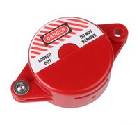 Verrouillage de vanne de porte pour robinet extérieur et réservoir de gaz - Cadenas de sécurité en ABS rouge pour une utilisation non autorisée sur le robinet d'eau 25-127 mm (25-64 mm)