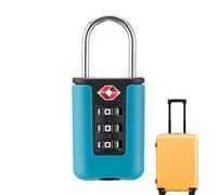 Verrouillage des bagages - blocs , blocs de câbles combinés de voyage | Verrouillage de sac à dos sur les valises, verrouillage robuste du sac à code blanc protection par câble flexible