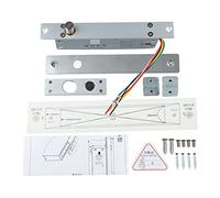 Verrouillage du boulon électrique DC12V, pêne dormant en acier inoxydable 12,8 mm, alliage en aluminium, temps de retard réglable - conception anti-indre (type 2)