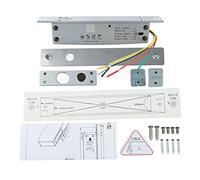Verrouillage du boulon électrique DC12V, pêne dormant en acier inoxydable 12,8 mm, alliage en aluminium, temps de retard réglable - conception anti-indre (type 1)