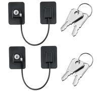 Verrouillage du congélateur, verrous de réfrigérateur de 2 pcs pour enfants, 8, 3 pouces Proof l'enfant Pas verrouillage réfrigérateur avec des touches pour le placard congélateur Porte