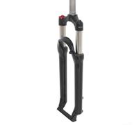 Verrouillage hydraulique en alliage pour VTT Fourche avant avec suspension à ressort à huile et fil de contrôle d'épaule pour randonnée roux bleu gris (69,8 cm bleu)
