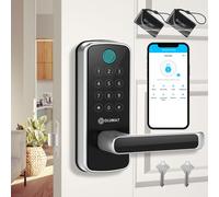 Verrouillage intelligent Olumat avec poignee: verrouillage de porte d'entree sans cle Wi-Fi - serrures intelligentes pour la porte d'entree - ver