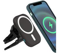 Verrouillage magnétique sécurisé compatible avec le chargeur de voiture sans fil magnétique, rotation à 360, compatible avec la charge rap