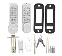 Verrouillage mécanique par mot de passe double face avec clés, haute sécurité, combinaison de 1 à 11 chiffres, réglage de clé pour portes de cour, intérieur et extérieur, alliage