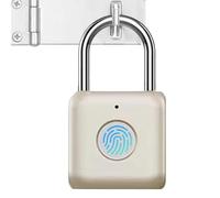 Verrouillage Résistant À L'eau - 100mahh Crémoire D'empreintes Digitales Intelligente, 0-45 ℃ Sécurité Sans Clé | Electronic Metal Thumbprint, Capacité De Chargement USB, Gym, Bagages, Casi