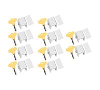 Verrouille de la fenêtre coulissante Verrouille de sécurité verrouillage réglable Aluminium Window Security Stopper avec touches pour les écrans de fenêtres coulissants 10pcs