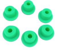 verrouiller le bouchon avec une boucle de silicium Bouchons en caoutchouc silicone vert 13-48,5 mm (1/2/5 pièces)(2pcs,21mm With Holes)