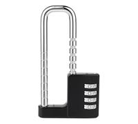 Verrouillez vos armoires, tiroirs et unités de rangement de salle de sport avec ce cadenas à combinaison réglable à 4 chiffres doté d'une construction robuste en alliage de zinc et d'une longue anse