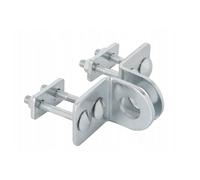 ADGO, Verrous à Pêne, Haspes, Verrous de Serrure - Verrous Pour Cadenas, Verrous de Sécurité Avec Vis - Résistants Aux Influences Extérieures - 30mm