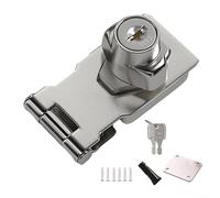 Verrous anti-perforation pour tiroirs de congélateur et d'armoire, en acier inoxydable, installation rapide, livré avec 2 clés (6,3 cm)