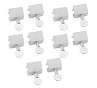Verrous de Fenêtre Coulissants en Alliage en Alliage en Aluminium 10Pcs, Verrouillage de Sécurité de Fenêtre Coulissante Polyvalente avec Poignée Ronde Limite pour Fenêtres, Portes