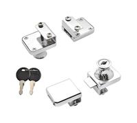 Verrous de porte en verre antivol multi-usages - Matériel de sécurité - Installation rapide - Vitrine durable