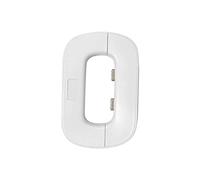 Verrous de réfrigérateur pour enfants - Multifonction - Double bouton - Utilisés pour placard, porte, tiroir, placard (blanc)