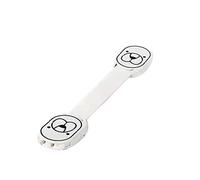 Verrous de Sangle de sécurité pour Enfants, Facile à Enlever ABS et PVC Loquet Adhésif pour bébé 2 Boutons Contrôle de l'équilibre Lot de 10 pour Four à Micro-ondes (Blanc)