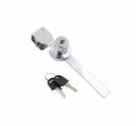 Verrous de scie à lame coulissante avec clé individuelle, loquet de vitrine pour vivarium, vitrine, vitrine, vitrine, vitrine, vitrine de terrarium en alliage de zinc (14,3 x 1,4 cm)