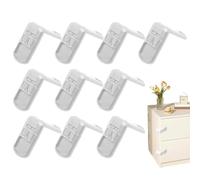 Verrous De Sécurité Enfant Placards Et Armoires - 10 loquets sécurité abattant toilettes | Verrou De Tiroir À 90 Degrés | pour sécuriser toute la maison, la cuisine, l'armoire, le réfrigérateur et le