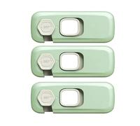 Verrous De Sécurité Pour Bébé,Serrures Multifonctions Pour Enfant,Planche Melchi,Porte,Réfrigérateur,Anti-Pincement,Structure De Sécurité,1 Pièce,2/3 Pièces - Type C78-Green 3pcs