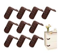 Verrous Sécurité Pour Placards 10 loquets sécurité abattant toilettes | Serrures Tiroir et Placard 90 Degrés Pour Armoire Réfrigérateur Toilette Dressing Électroménager