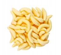 Vers artificiels BLANCS Appâts PINKA Appâts de pêche à la mouche LARVES Set de 100pcs