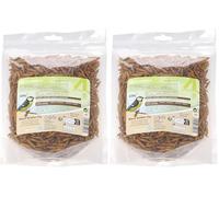 vers de Farine séchés - Nourriture Oiseaux extérieur - Mangeoire Oiseaux extérieur - 100 g - Flamingo (Lot de 2)