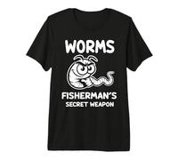 vers de pêche : vers - Arme secrète du pêcheur ! T-Shirt Haut de Gamme