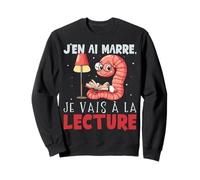 vers De Terre Lecture Amateurs De Livres Amateurs Sweatshirt