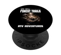 vers Les sentiers forestiers ATV Adventures Bois ruraux de Cheval de Travail PopSockets PopGrip Adhésif