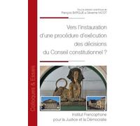Vers l'instauration d'une procédure d'exécution des décisions du Conseil constitutionnel ? (Tome 116)