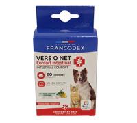 Vers O Net 60 comprimés Confort Intestinal Pour chiens et Chats - Francodex