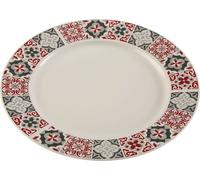 Versa Assiette en porcelaine grenat de la marque, multicolore