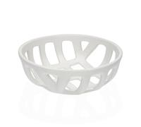 Versa Corbeille à fruits blanche en céramique Dolomite 26,4 x 8,5 x 26,4 cm