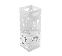 Porte-parapluie Design, 52 x 18 x 18 cm, Métal, Blanc