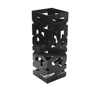 Versa Porte-parapluie Design, 52 x 19 x 19 cm, Métal, Noir Blanc