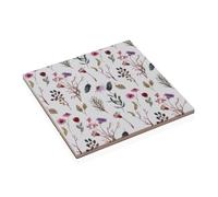 Versa Dessous de Plat Sansa Céramique Fleurs 15 x 0,7 x 15 cm