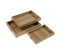 Versa Lot de 3 Plateaux en Bois MDF 30 x 5,5 x 40 cm