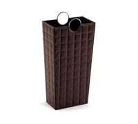 Versa Poirot Porte-Parapluie pour l'Entrée, Chambre ou Hall, Porte Parapluie Moderne, Dimensions (H x l x L) 53 x 16 x 28 cm, Similicuir, Couleur: Marron