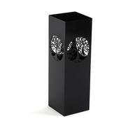 Versa Porte-Parapluie Arbre de Vie Noir métal Fer 15 x 49 x 15 cm