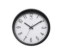 Versa Raven Horloge avec NOUVEAU MÉCANISME ET QUALITÉ AMÉLIORÉE, Silencieuse et Décorative, pour Cuisine, Salon ou Salle à Manger, Dimensions (H x L x P) 20 x 4,3 x 20 cm, Polypropylène, Blanc et Noir
