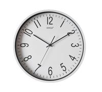 Versa Raven Horloge Murale avec Nouveau MÉCANISME ET QUALITÉ AMÉLIORÉE, Silencieuse et Décorative, pour Cuisine, Salon ou Salle à Manger, Dimensions (H x L x P) 40 x 5 x 40 cm, Polypropylène, Blanc