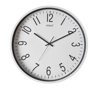 Versa Raven Horloge Murale avec Nouveau MÉCANISME ET QUALITÉ AMÉLIORÉE, Silencieuse et Décorative, pour Cuisine, Salon ou Salle à Manger, Dimensions (H x L x P) 50 x 5 x 50 cm, Polypropylène, Blanc